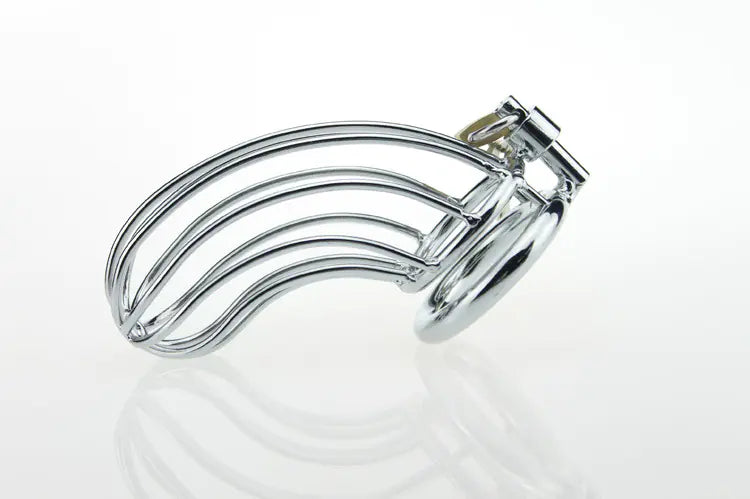 Stainless Steel Chastity Cage - Yes, Ruby