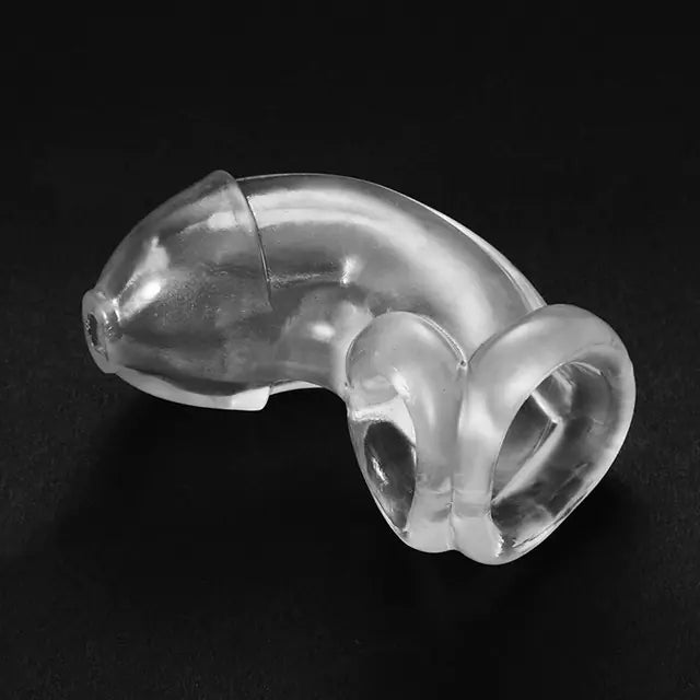 Silicone Male Chastity Device and Cock Ring - Yes, Ruby