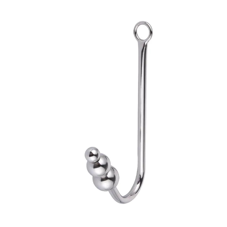 Beaded Anal Hook - Yes, Ruby