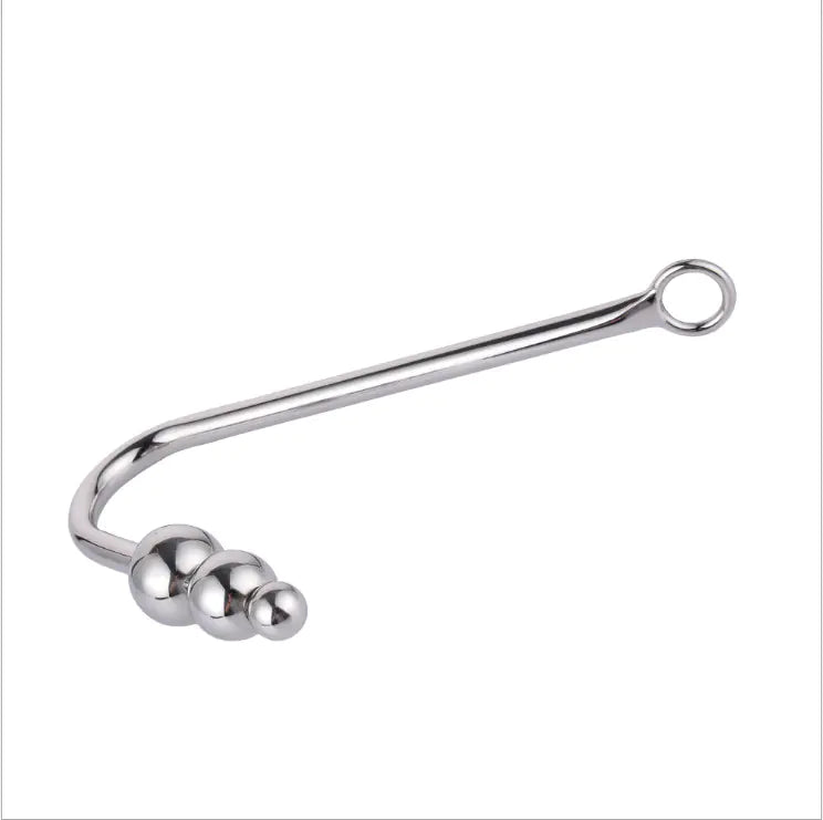 Beaded Anal Hook - Yes, Ruby