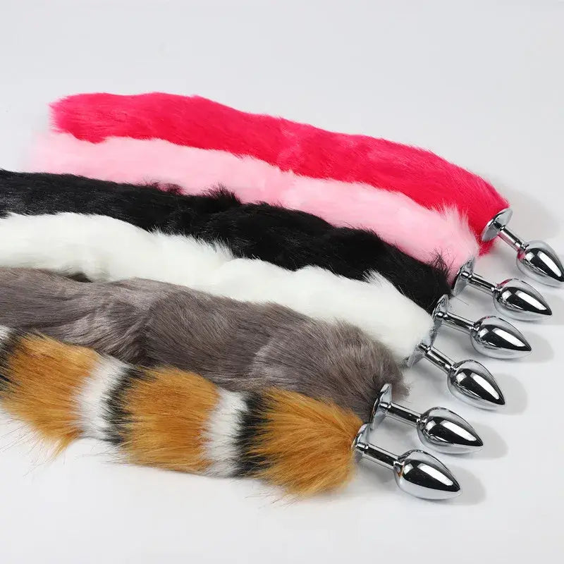 Animal Tail Anal Plug - Yes, Ruby