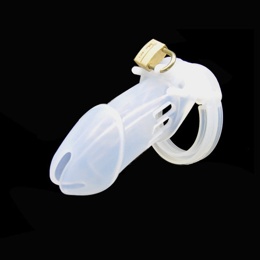 Silicone Chastity Lock - Yes, Ruby