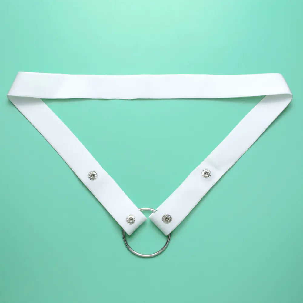 Men's Chastity Lock with Three-Way Restraint Strap - Yes, Ruby