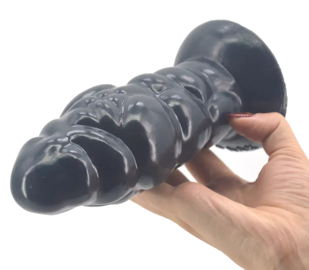 FAAK Silicone Realistic Muscle Dildo and Butt Plug - Yes, Ruby