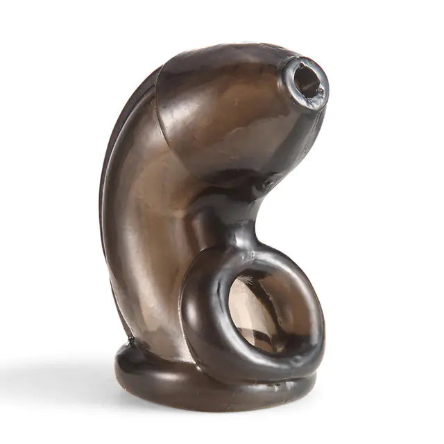 Silicone Male Chastity Device and Cock Ring - Yes, Ruby