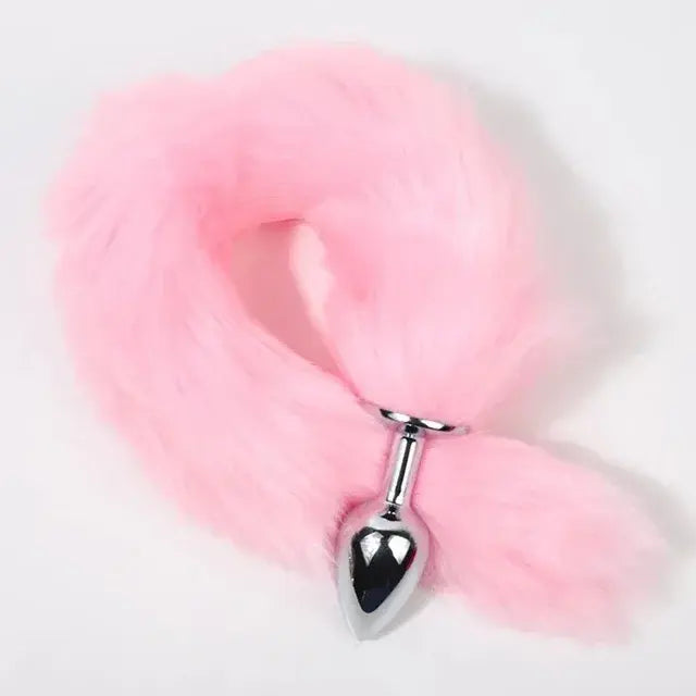 Animal Tail Anal Plug - Yes, Ruby