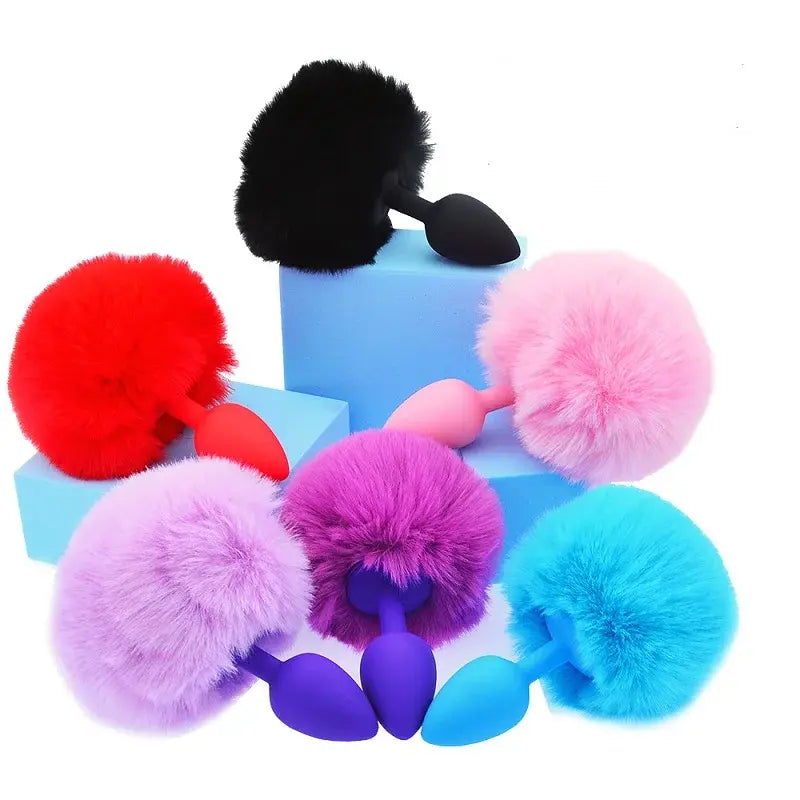 Animal Tail Anal Plug - Yes, Ruby