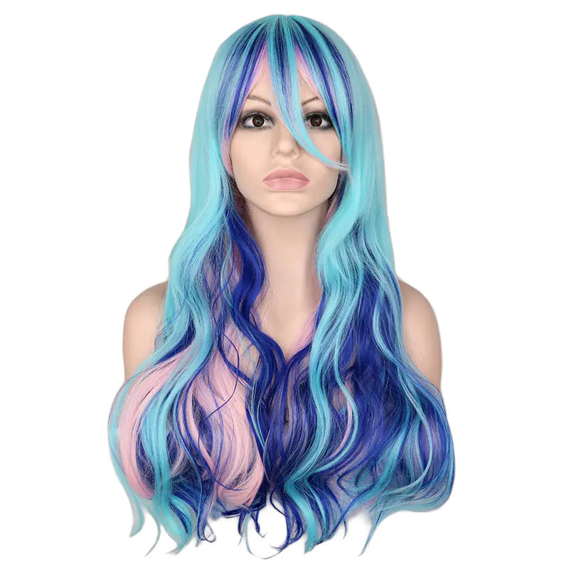 Gradient Long Curly Wig for Women - Yes, Ruby