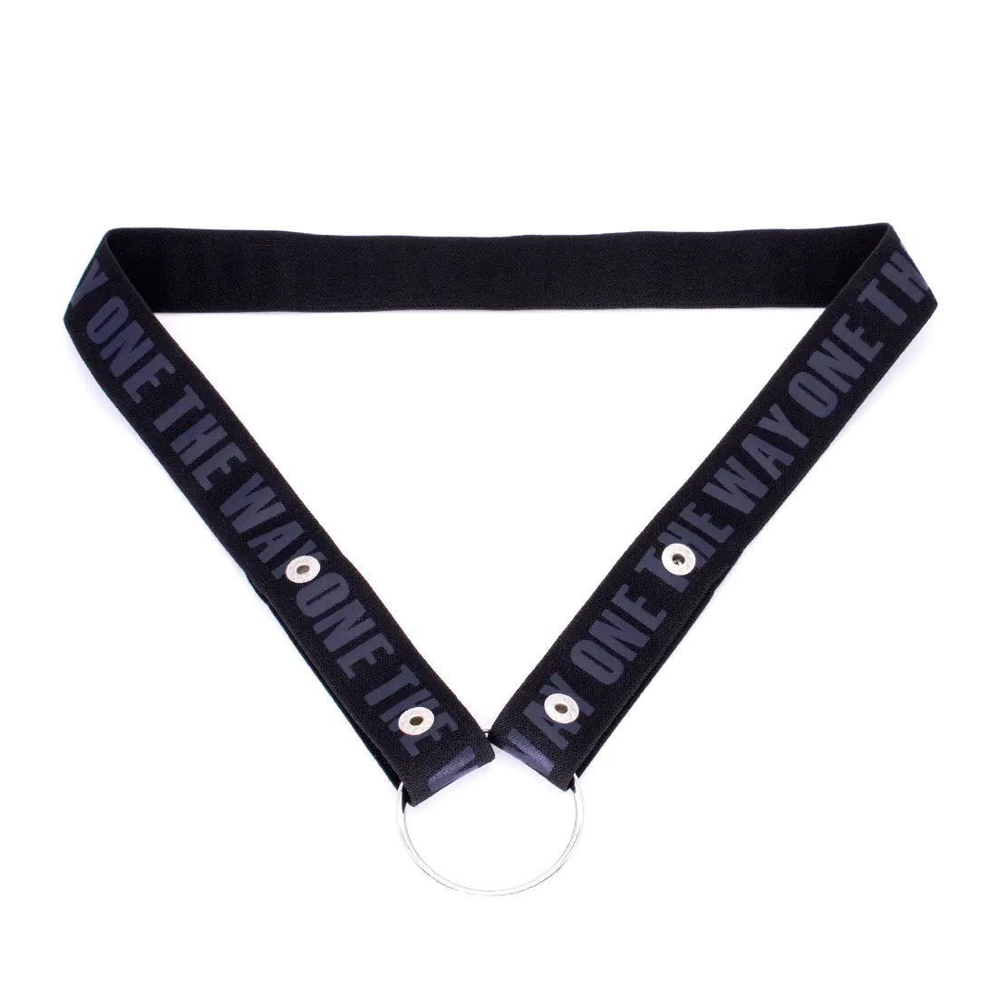 Men's Chastity Lock with Three-Way Restraint Strap - Yes, Ruby