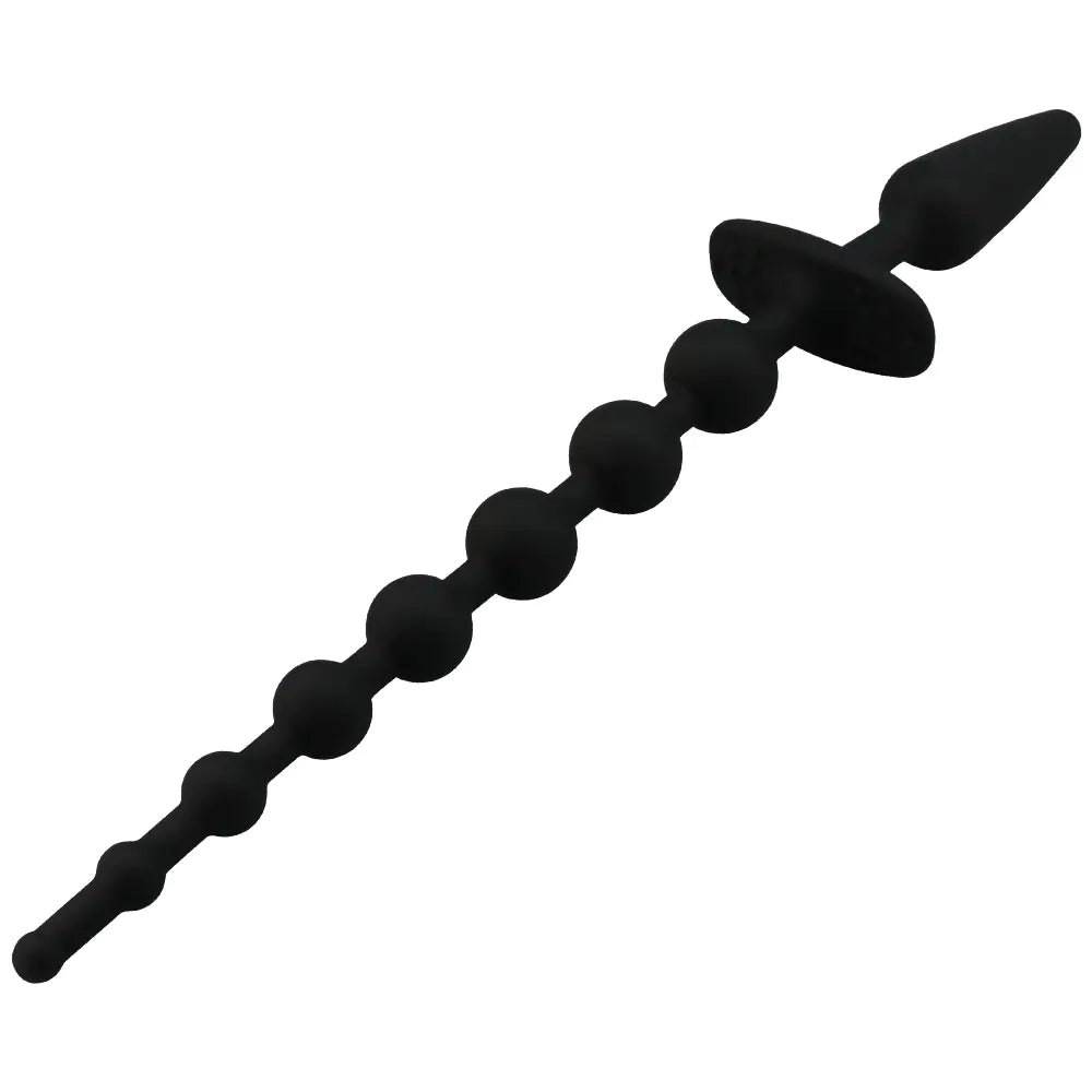 Silicone Beaded Anal Plug Prostate Massager - Yes, Ruby