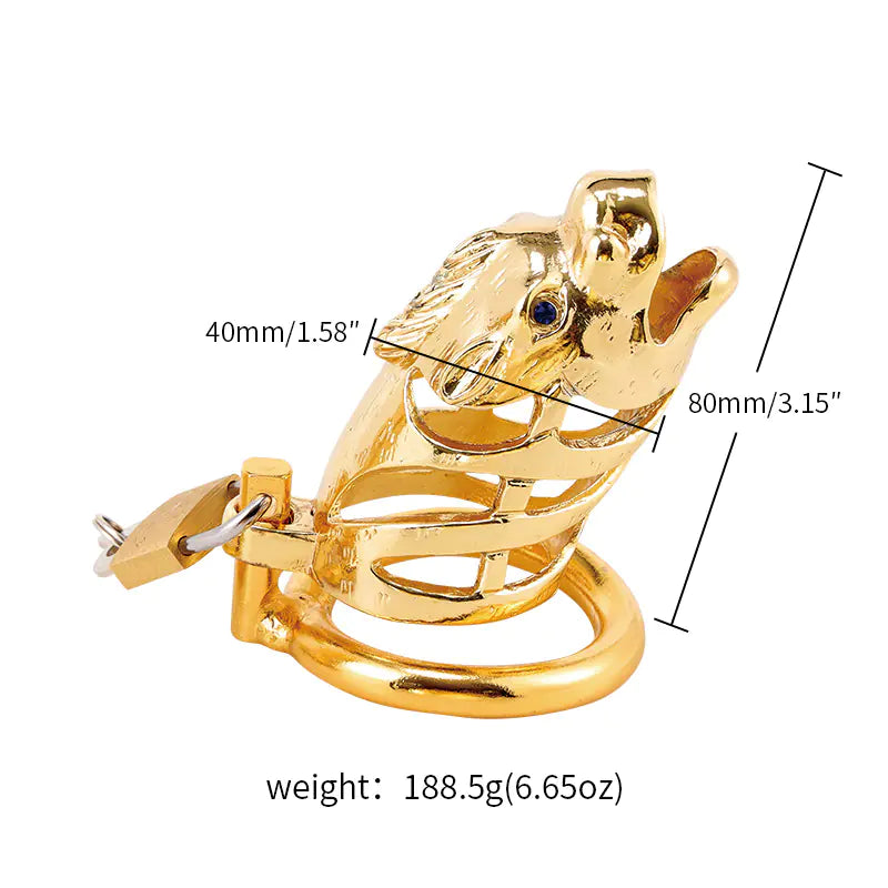 Dragon Chastity Cage - Yes, Ruby
