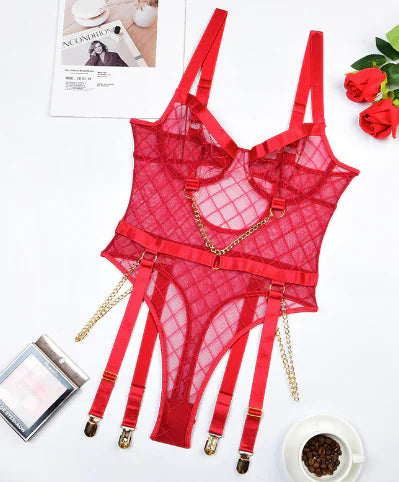 Lace Sissy Tights - Yes, Ruby