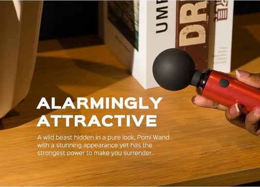 Mini Wand Vibrator Massager for Full Body Relief - Yes, Ruby
