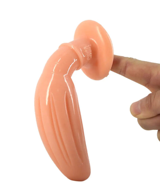 FAAK Suction Cup Anal Plug & Realistic Dildo - Yes, Ruby