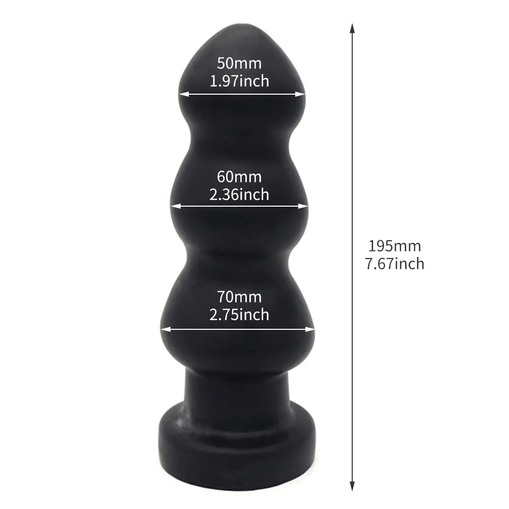 Extra Large 11cm Super Thick Anal Plugs - Yes, Ruby