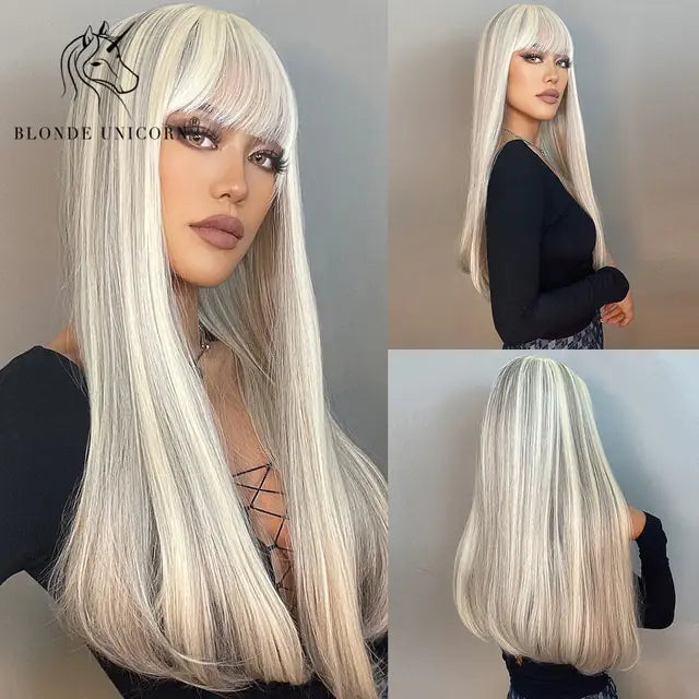 Synthetic Long Brown Wig - Yes, Ruby