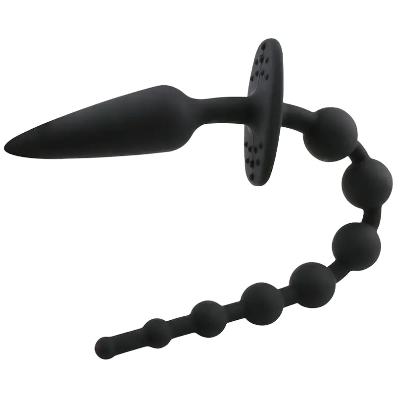 Silicone Beaded Anal Plug Prostate Massager - Yes, Ruby