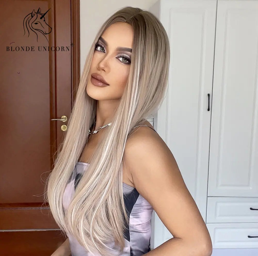 Synthetic Long Brown Wig - Yes, Ruby