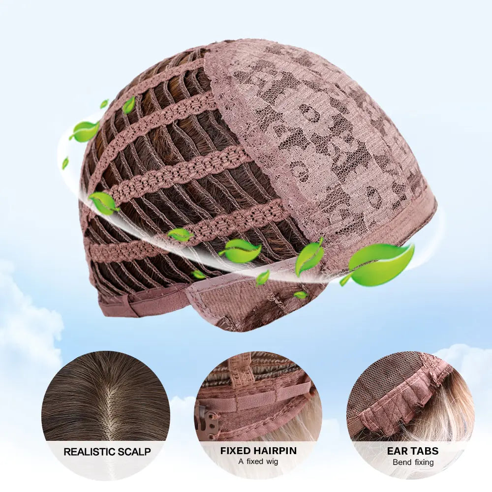 Synthetic Long Brown Wig - Yes, Ruby