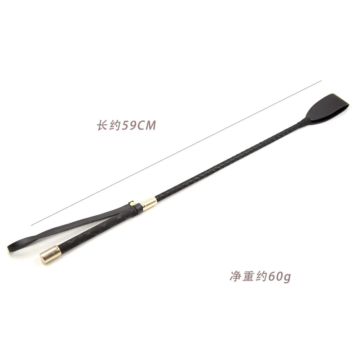 50 Shades Leather PU Riding Crop - Yes, Ruby