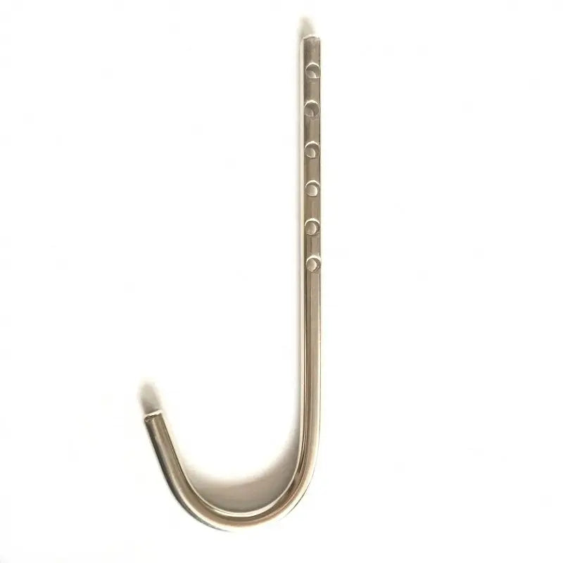 Unisex Stainless Steel Collar and Anal Hook Restraint - Yes, Ruby