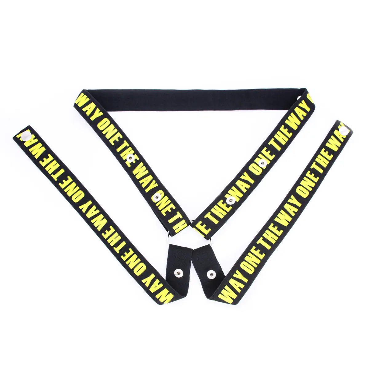 Men's Chastity Lock with Three-Way Restraint Strap - Yes, Ruby