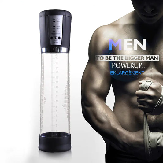 Electric Manual Vacuum Penis Stretching Pump - Yes, Ruby