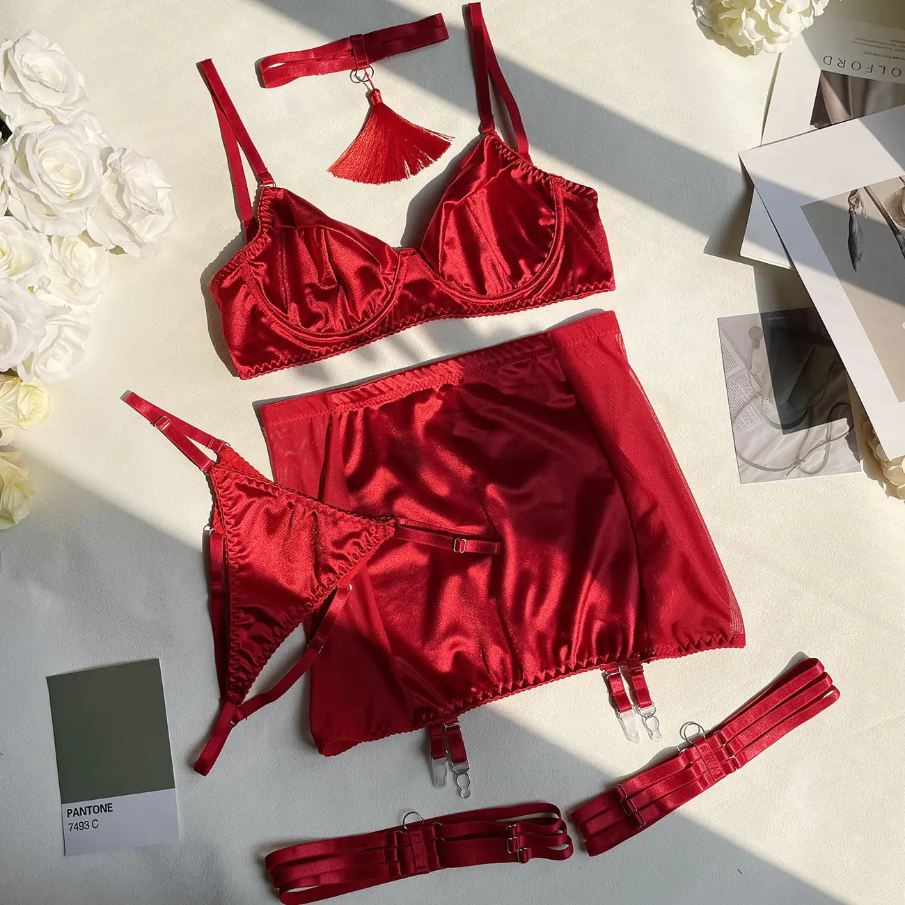Sissy Seamless Lingerie Set - Yes, Ruby