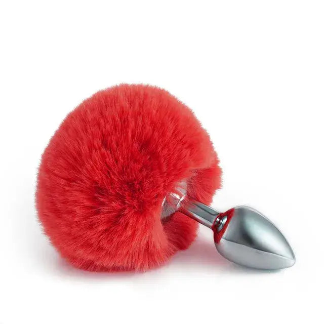 Animal Tail Anal Plug - Yes, Ruby