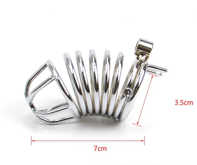 Men's Chastity Device with Padlock - Yes, Ruby