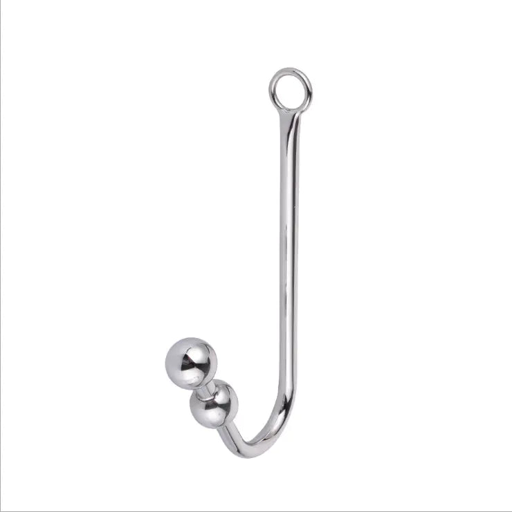 Beaded Anal Hook - Yes, Ruby