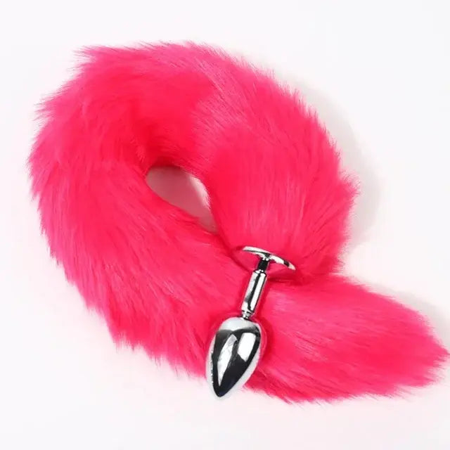 Animal Tail Anal Plug - Yes, Ruby